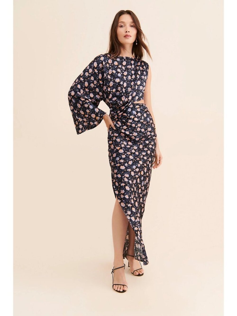 Jen's Pirate Booty x Free People Westminster Floral Maxi Dress in Black sz Large